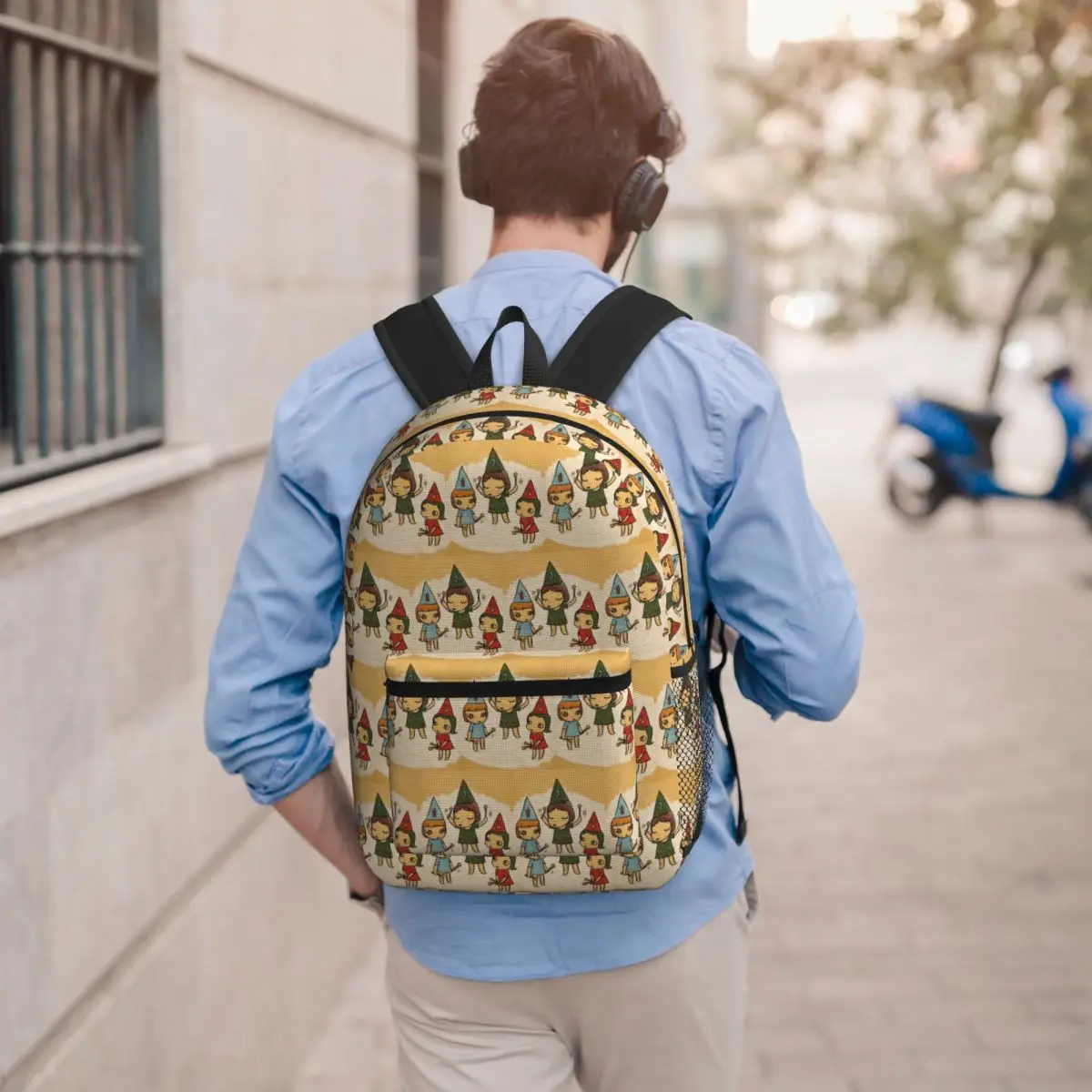 

Funny Yoshitomo Nara Backpack Student BookBag Kids School Bag Laptop Shoulder Bags for Men Women