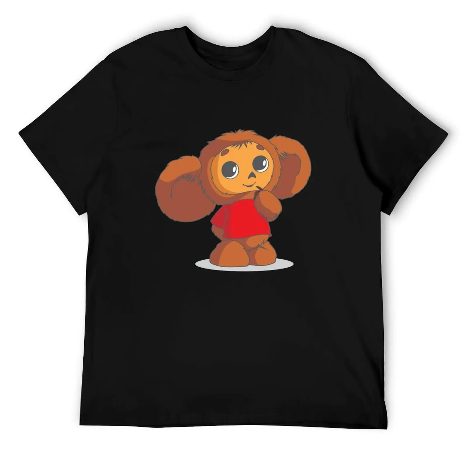 

Футболка с чебурашками, мужская хлопковая футболка, мужские футболки для мужчин, футболка