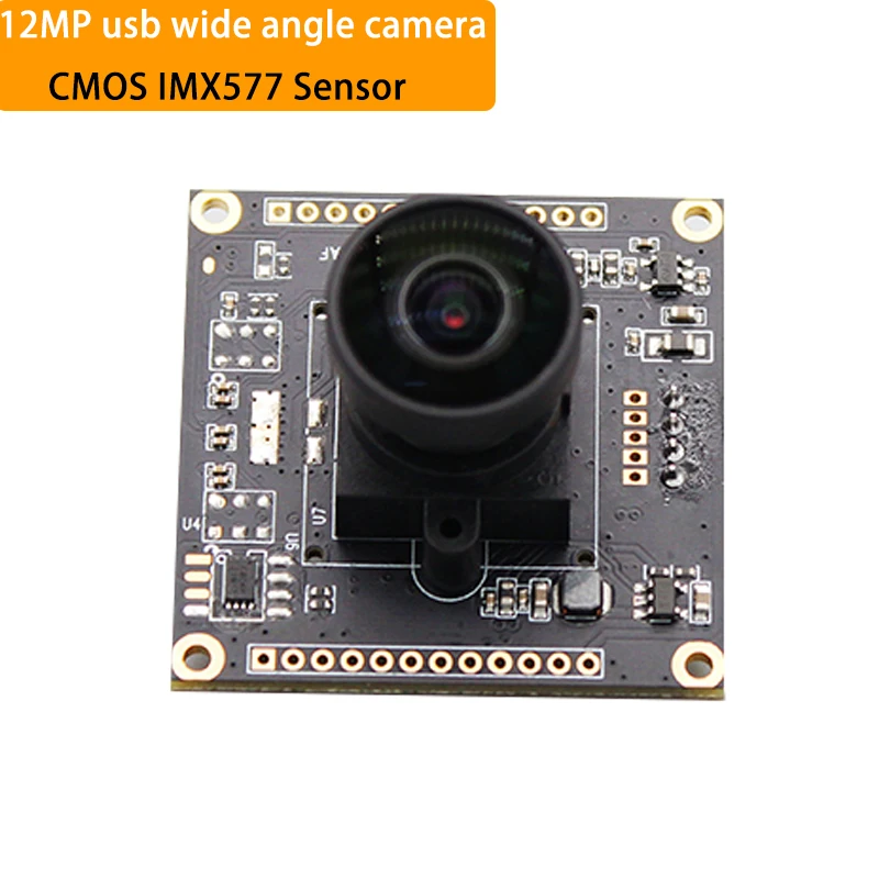 

12MP 4K Wide Angle Camera Module CMOS IMX577 Sensor FOV 180 Degree High Resolution Distortionless For Windows Linux Android Mac