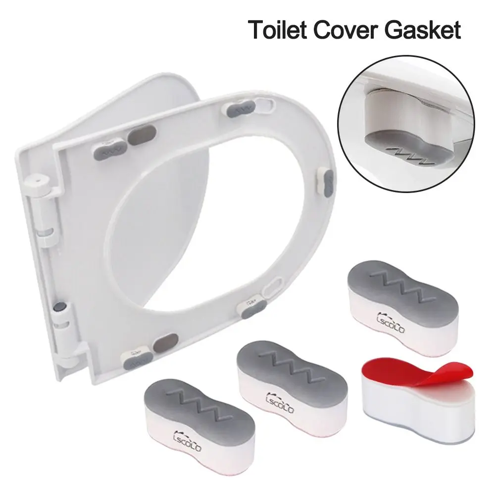 Bathroom Supplies Seat Cushioning Pads Buffering Protective Self-adhesive Toilet Cover Gasket Cushion Bumper