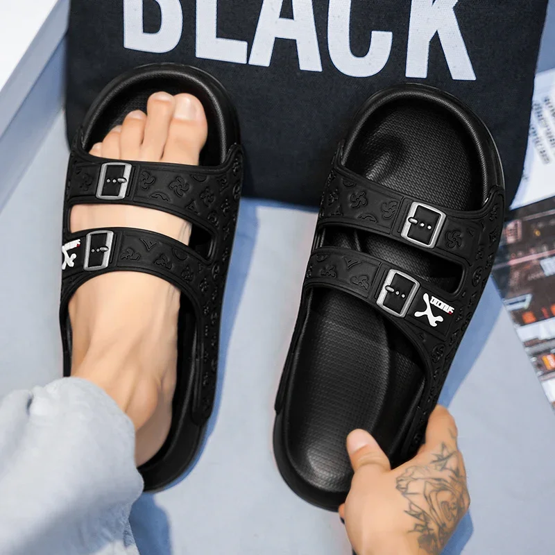 Nowe męskie sandały lekkie wygodne oddychające klapki do brodzenia buty outdoorowe do chodzenia na co dzień na plażę