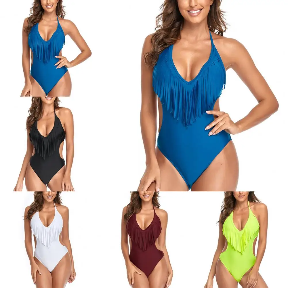 Swimsuit Hole Monokini One-piece Sweet  Great Close-fitting Summer Lady Swimsuit