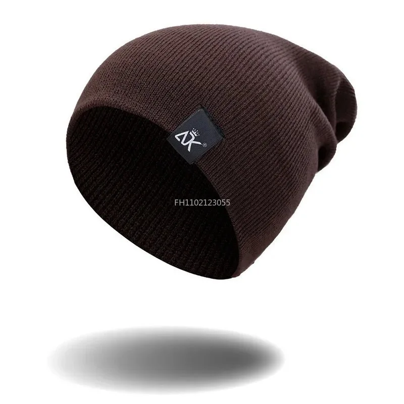 Beanies Men Winter Hat Women Knitted Hats for Men Cap Winter Beanie Caps Thick Warm Brimless Fleece Mens Cycling Warm Hat