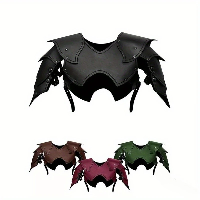 

Средневековый Ренессанс Ретро Кожаный Косплей Наплечник Рыцари Викингов Боевые Наряды Воин Броня.