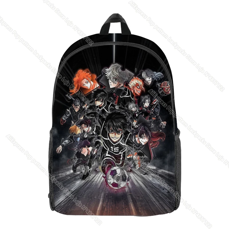 アニメブルーロックバックパック凪征士郎子供スクールバッグいさぎ与一子供オックスフォードデイパックティーン少年少女ショルダー通学