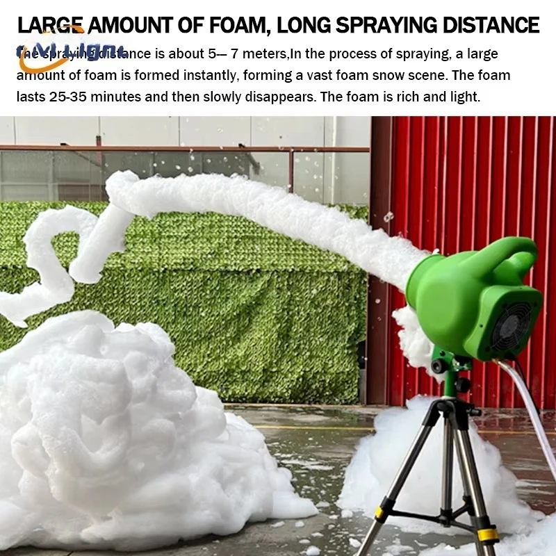 Factory New Style Mini 800W Waterproof Plastic Party Foam Machine for Pool Summer Party Kids Water Park Foam Cannon Machine