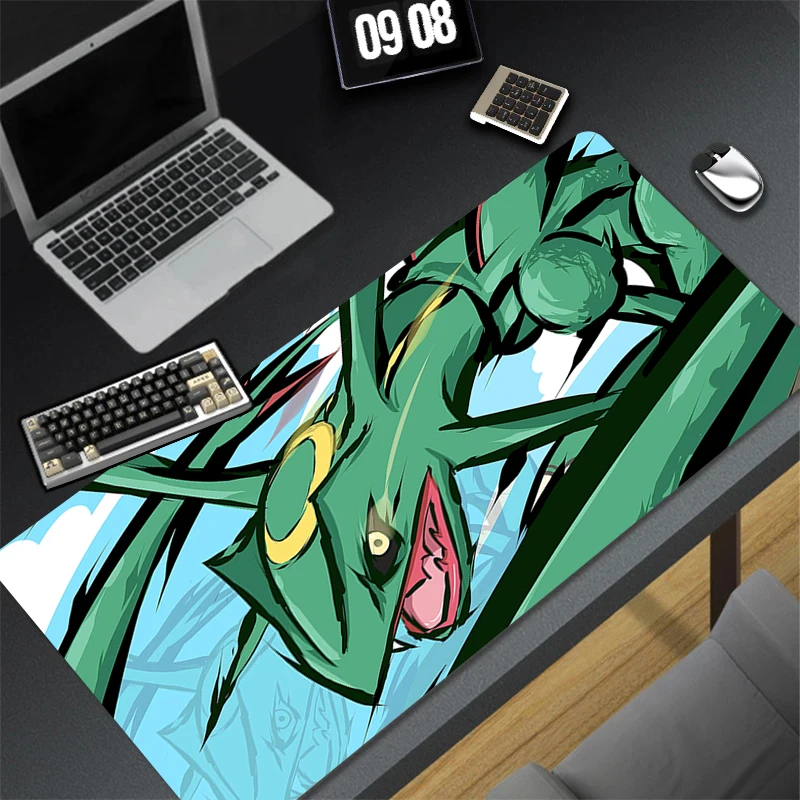 Japan Anime Sky Clouds Mouse Pad Laptop Gaming Accessories Mousepad Large Keyboard Rug PC P-pokemon Rayquaza Extended Desk Mat