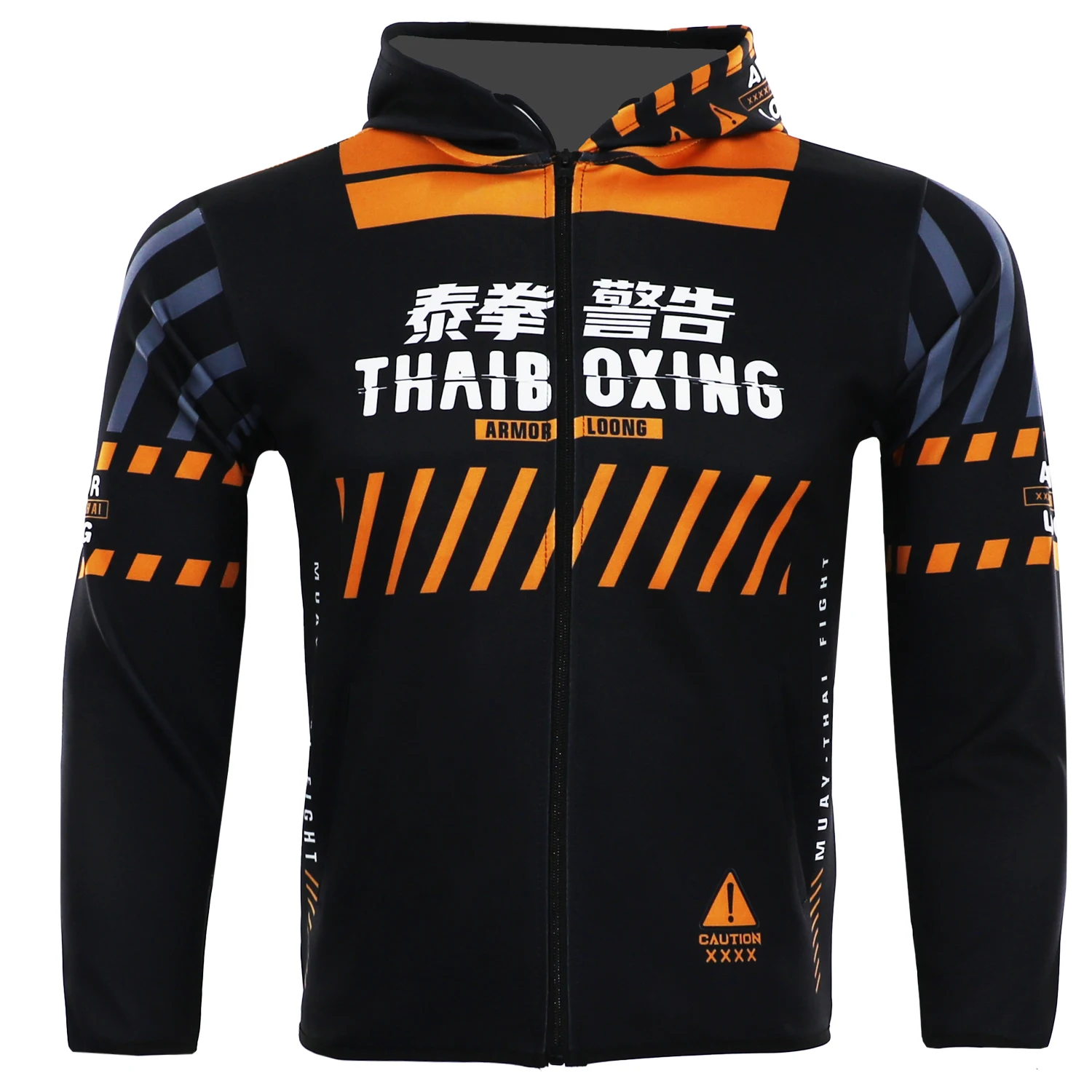 Thai Boxing Warning MMA Quick Drying Autumn/Winter Clothes, Hoodies, Fighters, Thai Boxing Training, Judjitsu Martial Arts