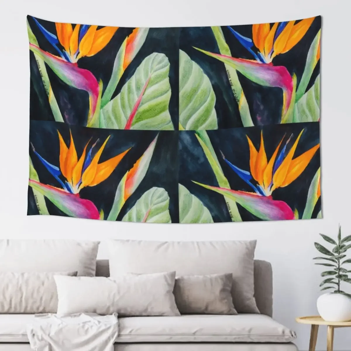 Bird of Paradise Tapestry Christmas Decoration Bedrooms Decor Decoration For Home Tapete For The Wall Tapestry