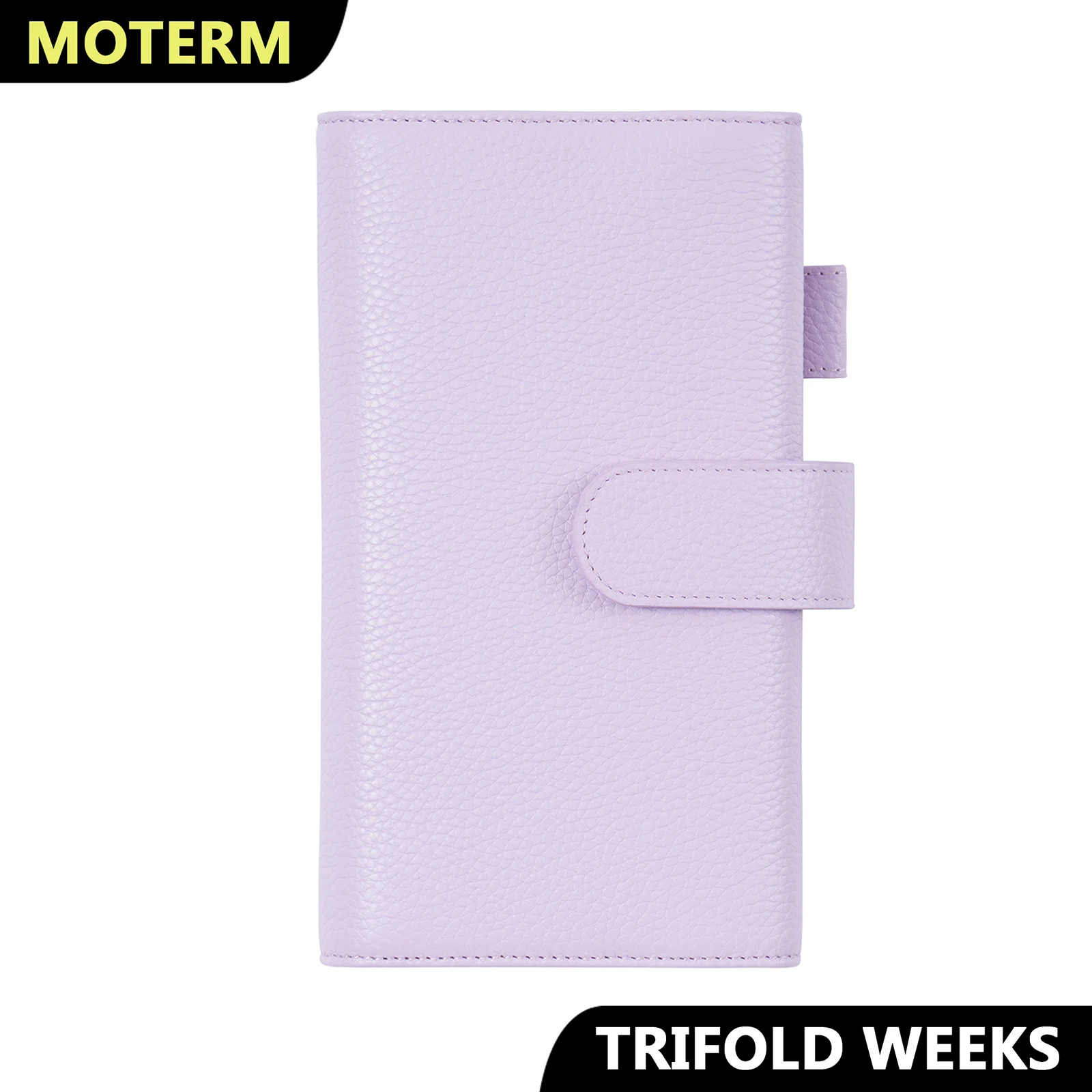 Imagem -01 - Moterm Nova Chegada Capa com Três Dobras sem Bolso Traseiro para Hobonichi Semanas Notebook Seixo Grão Couro Planejador Organizador Agenda moterm nova chegada capa com tres dobras sem bolso traseiro para hobonichi semanas notebook seixo grao couro planejador organizador agenda 01