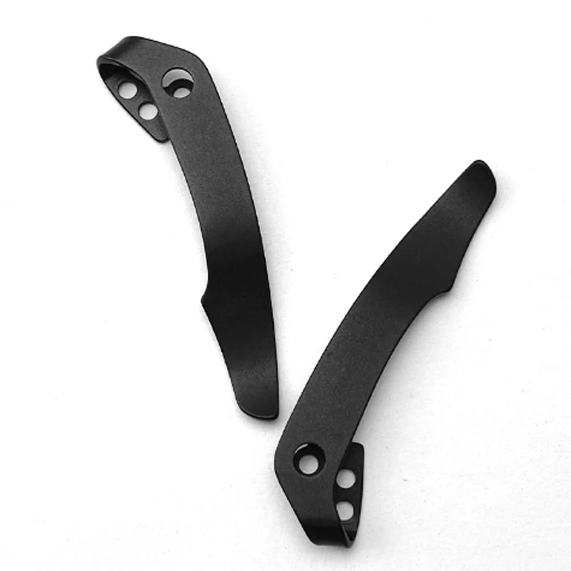 Knife Back Clip Titanium Alloy Pocket Clip Deep Carry Waist Back Clip For ColdSteel Voyager 29TLCC Folding Knife DIY Accessories