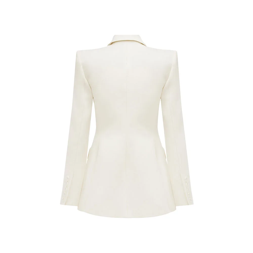 여성 패션 정장 원버튼 피크 라펠 투피스 자켓 팬츠 블레이저 세트 스마트 슬림핏 오피스 데일리룩 여성 의류