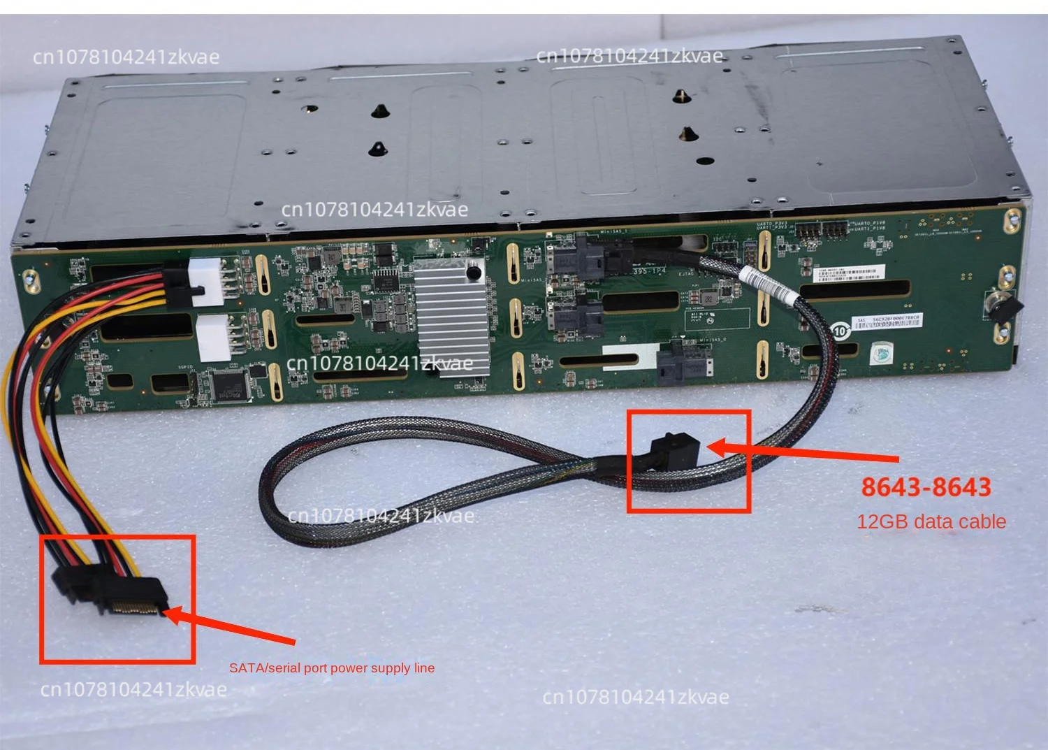 

12-Disk IT pass-through 3.5-inch hard disk cage 8087/8643 interface SAS/SATA storage 2308 card 3008