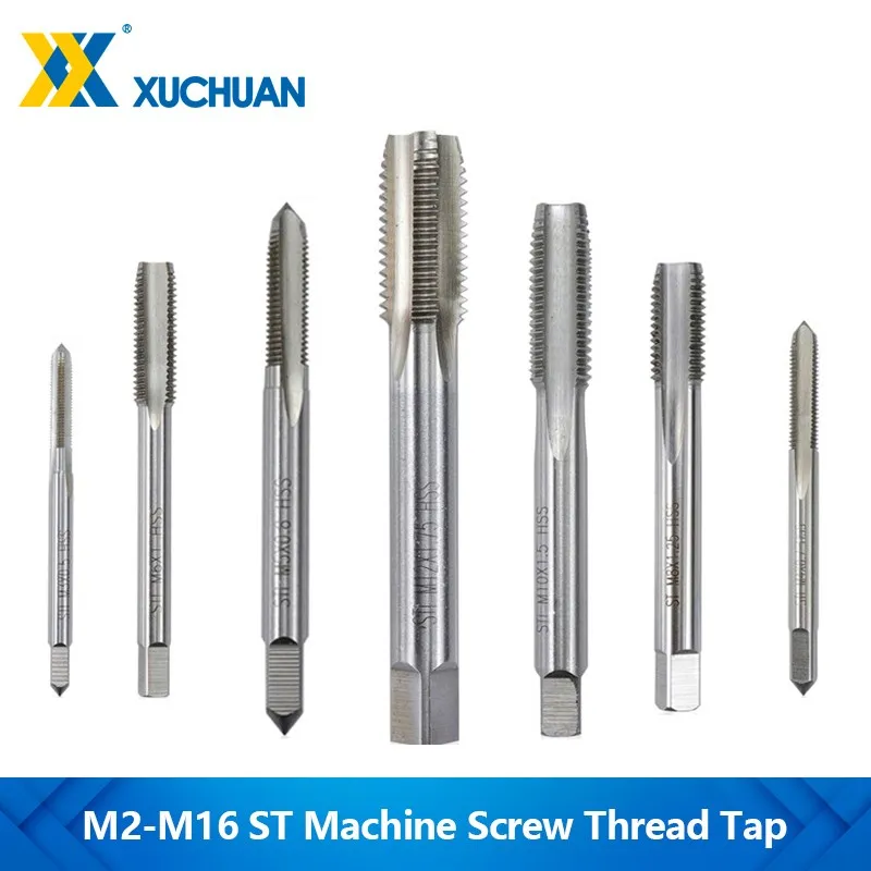 HSS Steel Screw Tap M2/M2.5/M3/M4/M5/M6/M7/M8/M9/M10/M12/M14/M16 Metric Tap Hand Tools