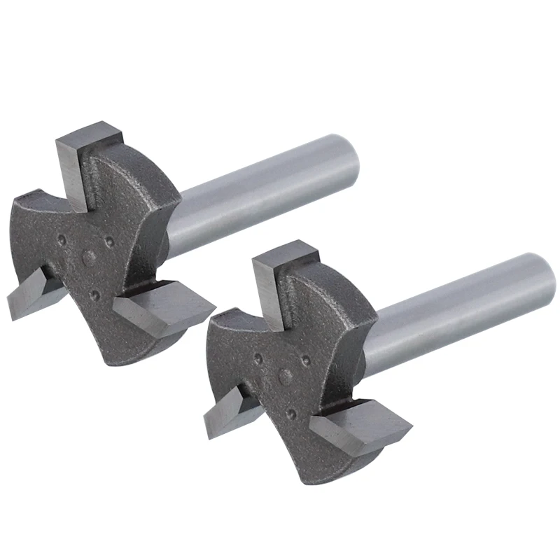 Spoilboard Surfacing Router Bit 6mm & 6.35mm Shank, Slab Flattening Planer Bit for Woodworking, T-Slot Milling Cutter