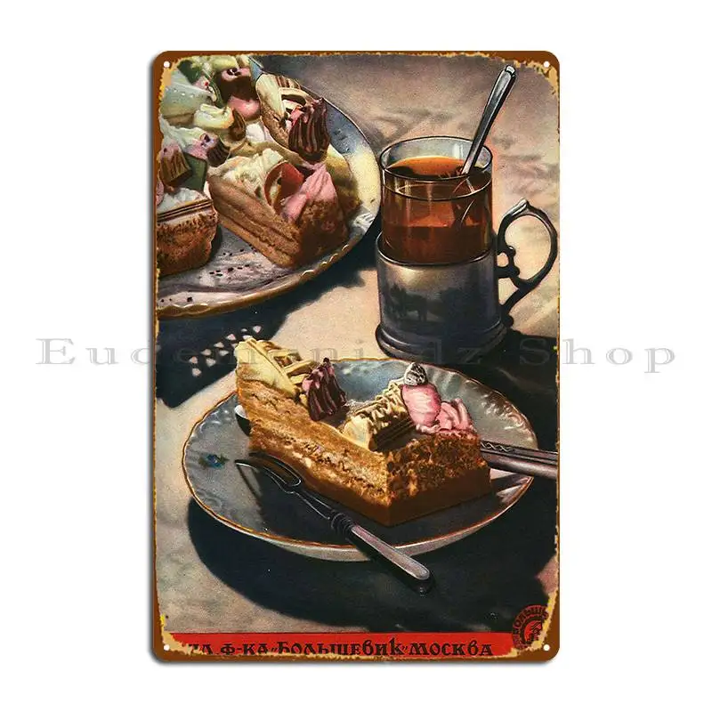 Stalin S Soviet Cookbook Illustrations Metal Plaque Poster Cinema Kitchen Design Classic Rusty Tin Sign Poster