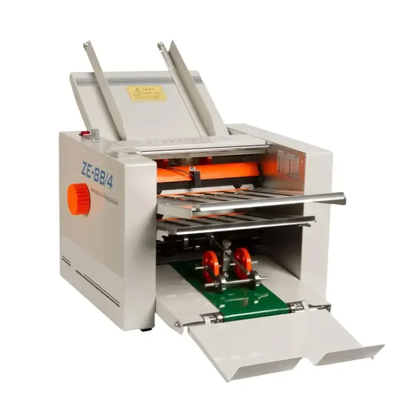 220V 70W ZE-8B/4 Automatic Folding Machine Maximum A3 Paper + High Speed + 4 Origami Tray Electric Folding Machine