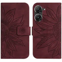For Asus Zenfone 9 10 2023 3D Emboss Leather Wallet Book Case For Asus Rog Phone 6 5 5S Pro 6D Case Zenfone 8 ZS590KS Flip Cover