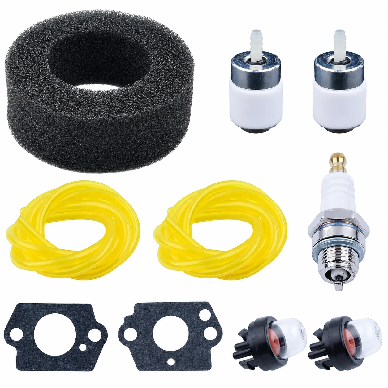 791-682039 791-181086 Air Filter Fuel Line Spark Plug Tune Up Kit For Ryobi 280 280r 310BVR RGBV3100 Trimmer Brushcutter & More