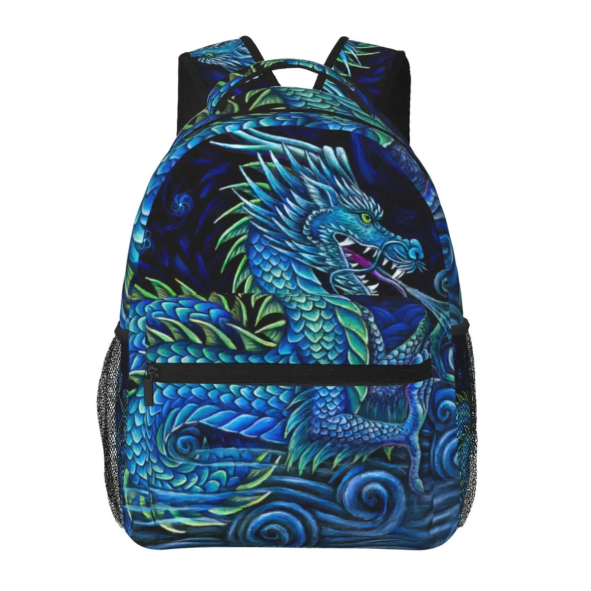 

Azure Dragon Backpack for Girls Boys Travel RucksackBackpacks for Teenage school bag