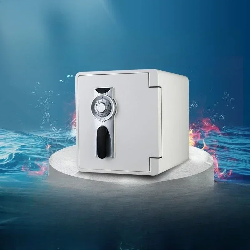 Anti-theft bedside safe Small wall-mounted wardrobe floor lock Mechanical lock White