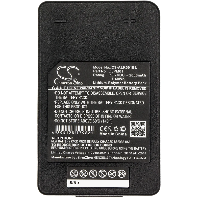 GreenBatteryPower CameronSino 2000mAh 3.7V 7.40Wh Crane Remote Control Li-Polymer Battery for Autec  LPM01,R0BATT00E10A0,LK NEO