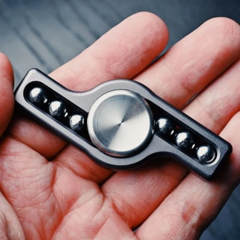 

EDC Hand For Autism ADHD Anxiety Stress Relief Focus Kids Alloy Metal Aluminum Spinner With Steel Balls Hand Fidget Spinner Toys