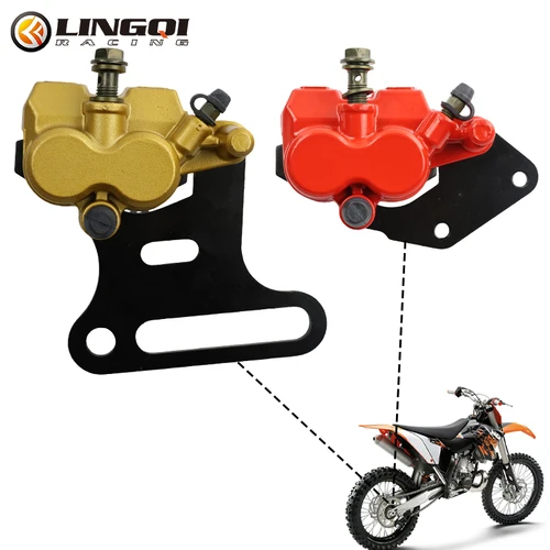 LINGQI-pinza de cilindro maestro de freno hidráulico de disco trasero de 12mm para motocicleta de 70cc, 90cc, 110cc, 125cc, 140cc, 150cc, Pit Pro Dirt Bike