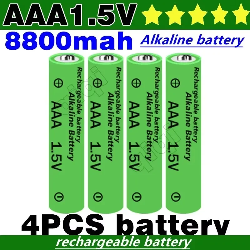 New 1.5V AAA Battery 8800mAh Rechargeable Alkaline 1.5V AAA Battery Suitable for Watches, Mice, Computers, Toys, Etc