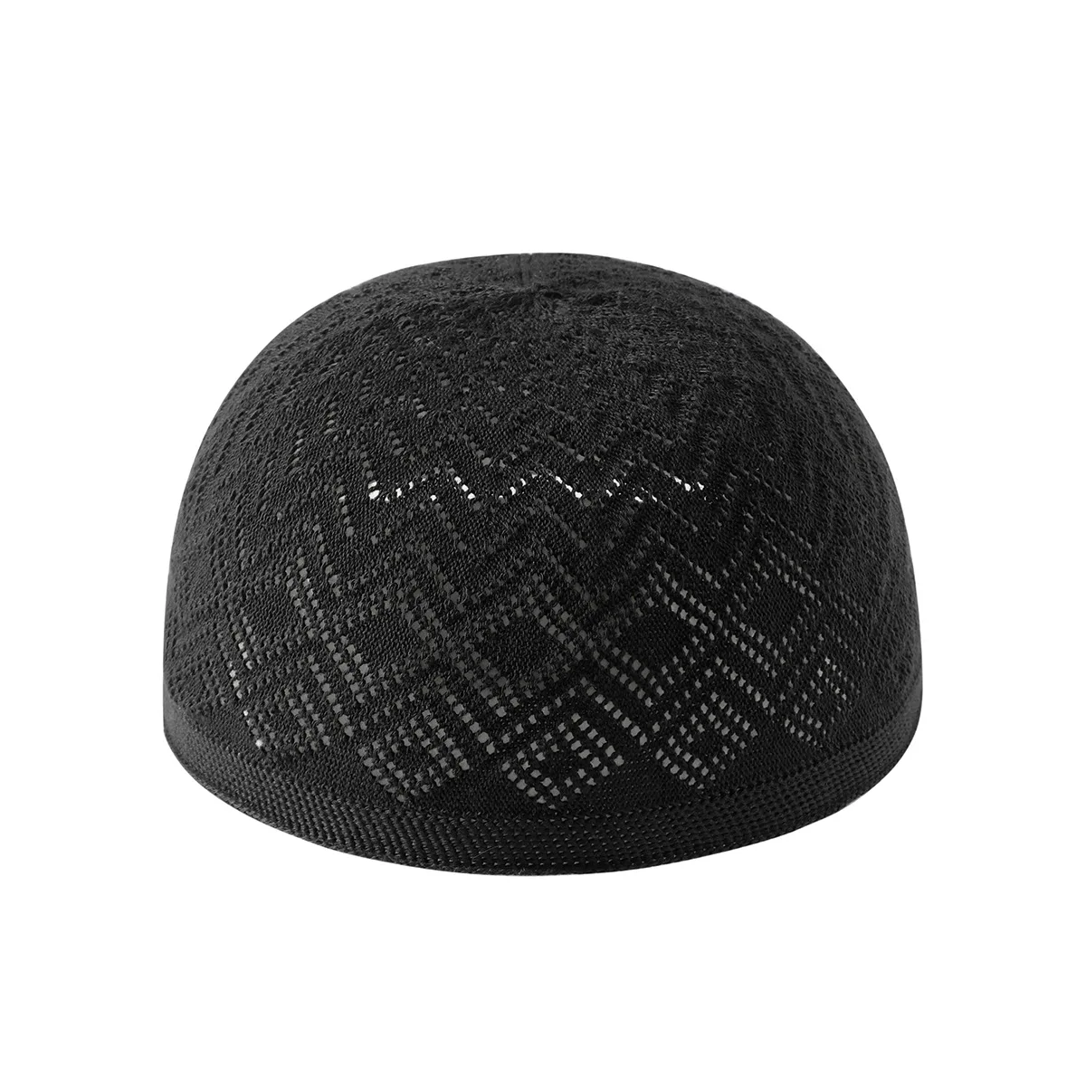 Muslim Men Kufi Prayer Hats Unisex Knitted Beanie Wrap Head Cap Islamic Ramadan Jewish India Musulman Arab Kippah Hat 12PCS