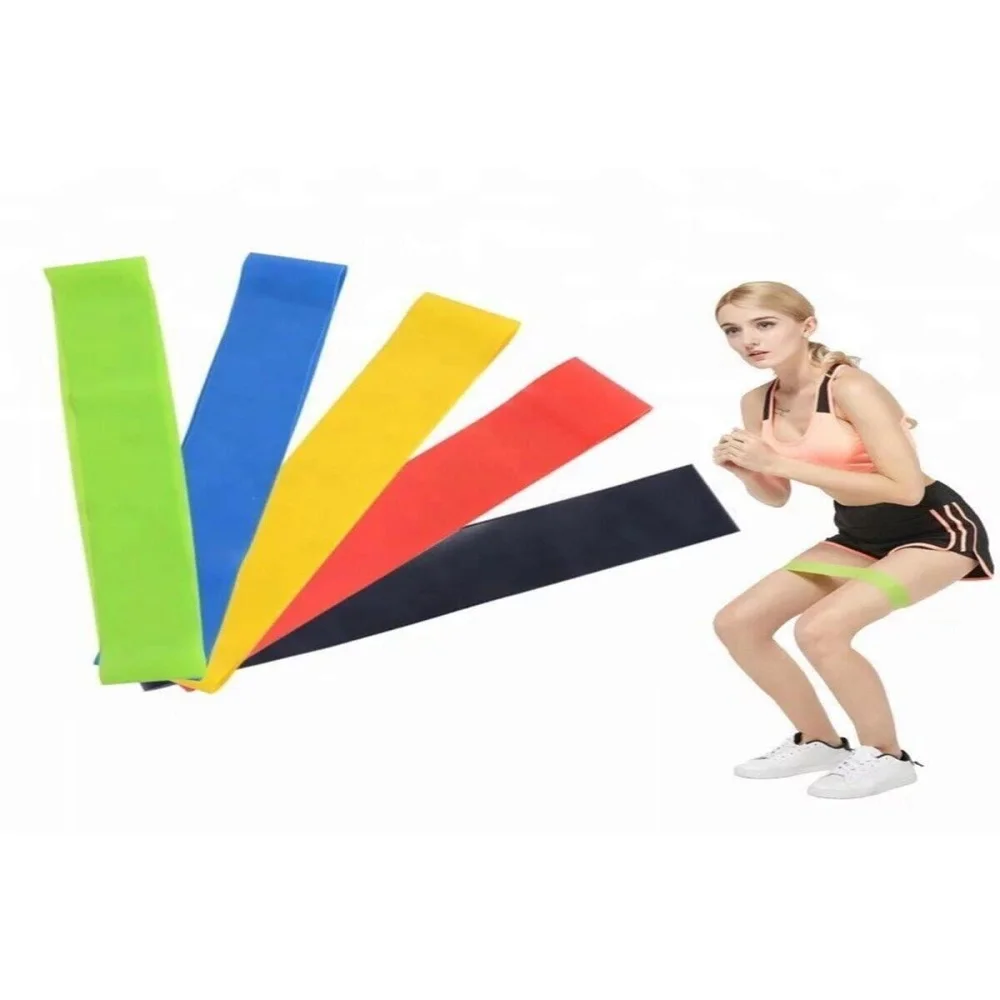 2 Li Verschillende Weerstand Aërobe Band Pilates Squat Training Band Fetness Body Building Apparatuur Expander Gym Apparatuur