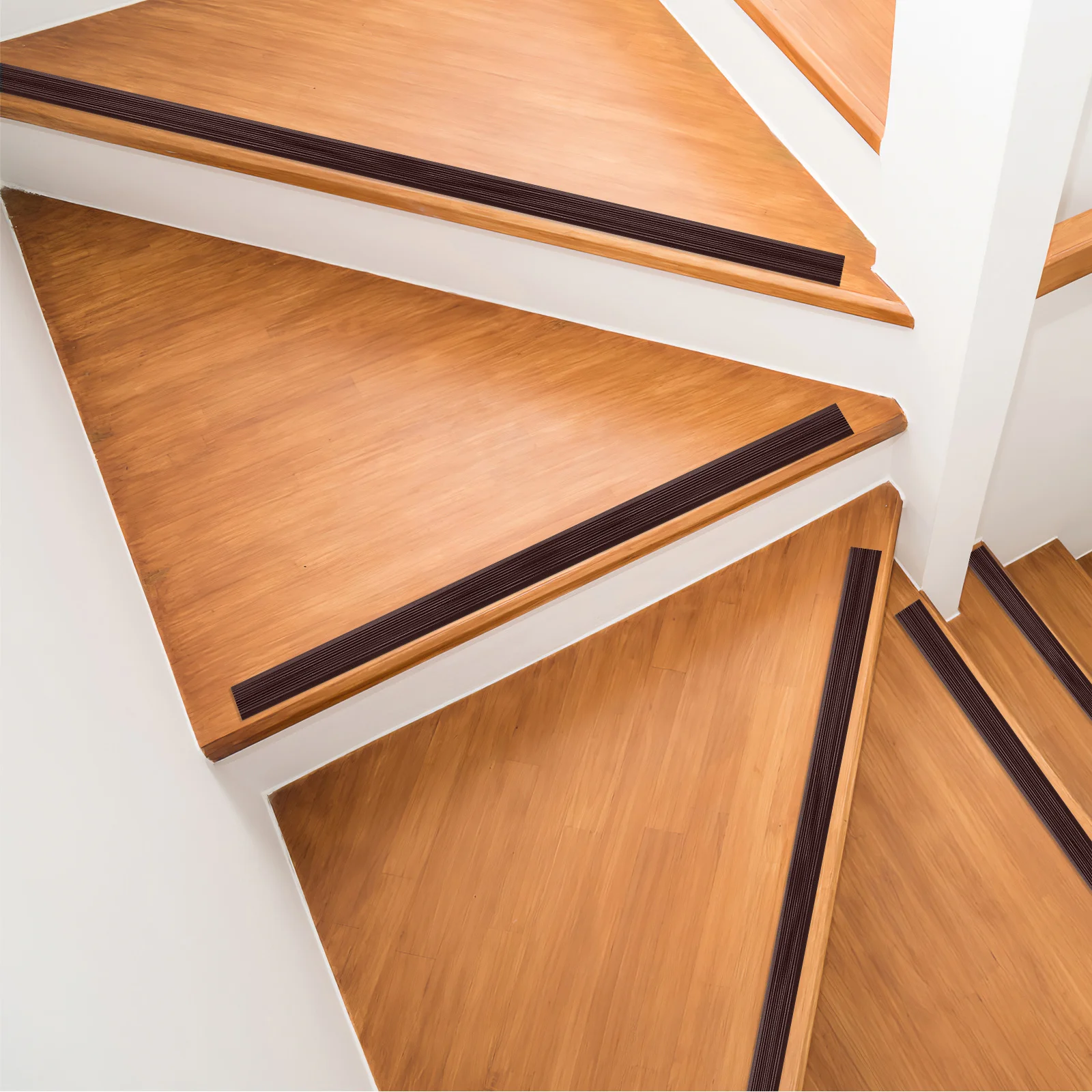 

Non-Slip Stair Treads PVC 30mm Anti-Slip Nosing Mats for Home Office Safety Adjustable Length Easy Peel Stick Installation