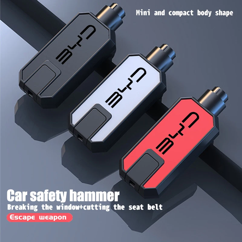 Per Byd Auto Mini Martello Di Sicurezza Salvataggio Di Emergenza Strumento Di Auto-Salvataggio Canzone Tang Dmi Qing Yuan Più Atto 3 Atto 3 Atto 3 E6 Ev Qin Pro