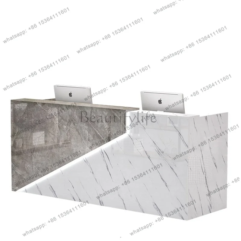 Factory Direct Sales Modern Consulting Company Front Desk Nordic Creative Beauty Salon Enterprise Reception Desk Commercial Offi
