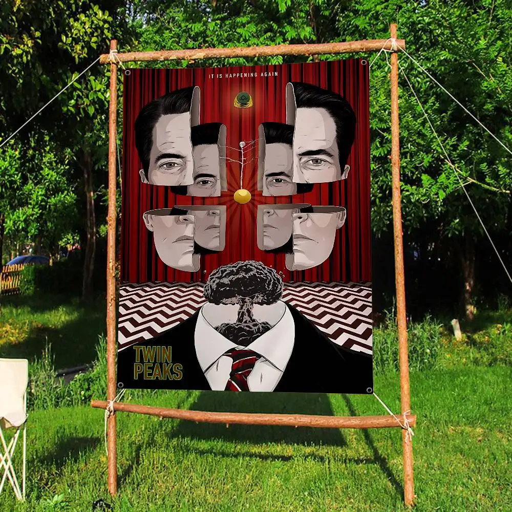 Twin Peaks TV Series Classic Movie Advanced Printing Commercial Advertising Flag Company Party Banner