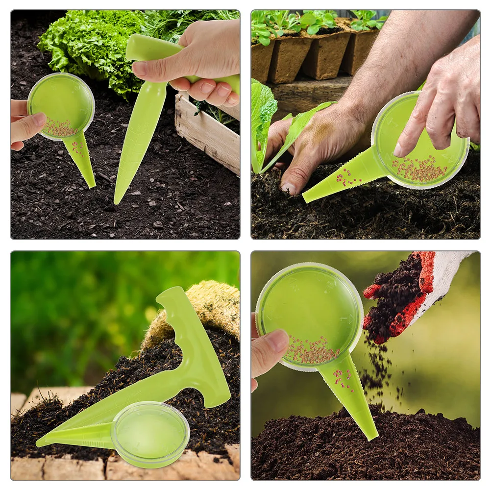 Garden Sowing Dispenser Tool – Portable Plastic Seed Spreader for Home Gardening, Planter & Planting Kit