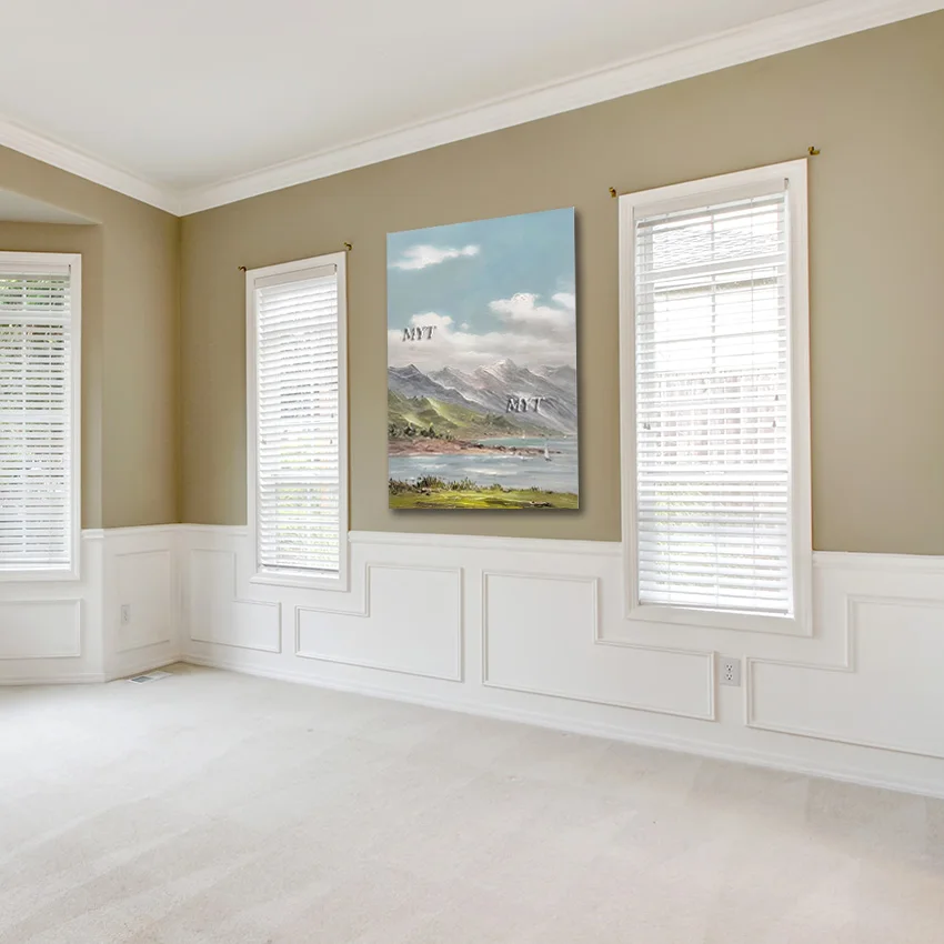 

Художественные картины горного пейзажа, абстрактная картина с природным пейзажем, холст, стена, безрамная, деталь для украшения спальной комнаты