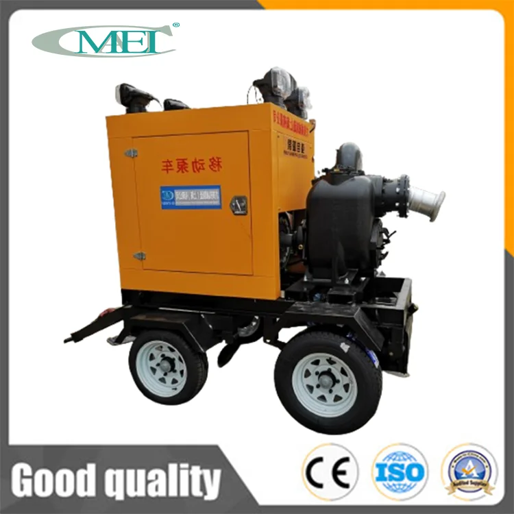 30kw 45kw 60kw 70kw Mobile Agricultural Irrigation Diesel Engine Water Pump Self Priming Centrifugal Pump