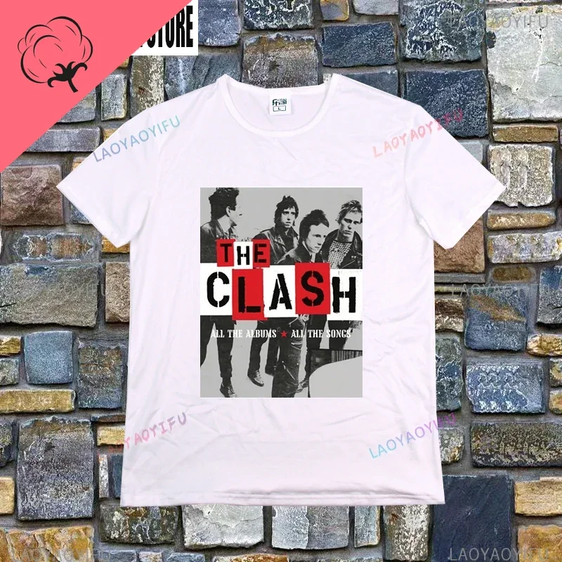 The Clash T-shirt Top Men's Women's T-shirt Casual  Rock Punk Harajuku Music T-shirt London Calling The Clash graphic t shirts