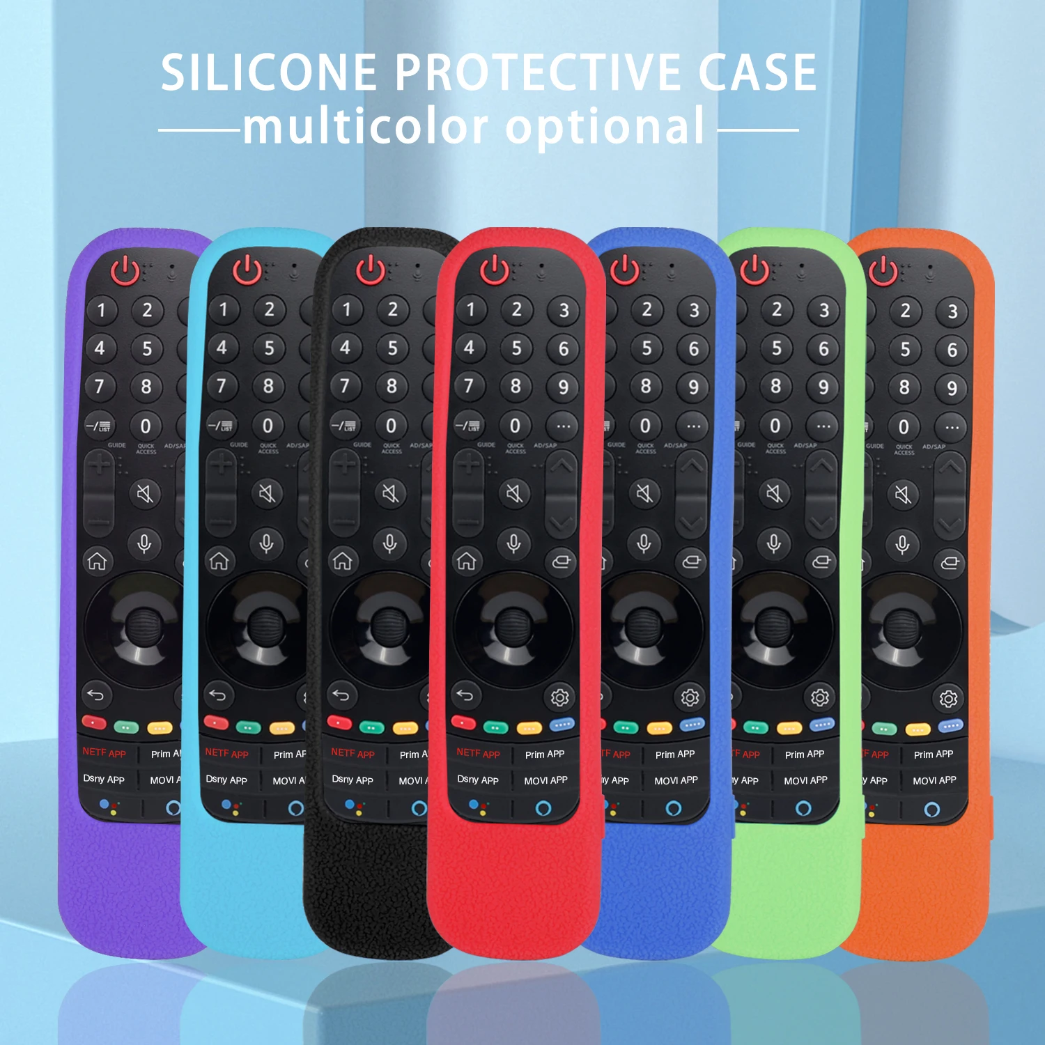 Colorful Silicone Case Protective Sheath for LG AN-MR21 AN-MR21GC GA AN-MR22 AN-MR22GA Series TV Magic Remote Controller Cover