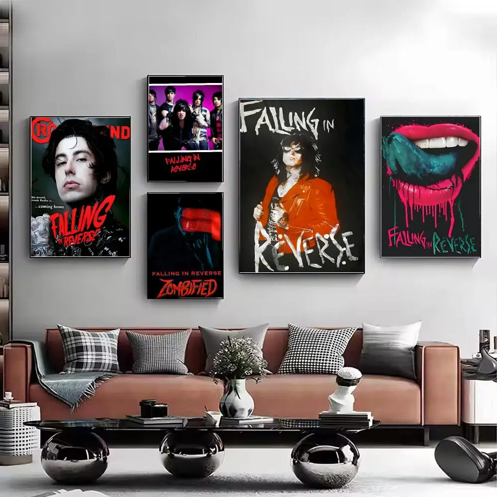 Singer Falling in Reverse Poster Stylish Wall Art Print for Living Room Bedroom Study Office Café Home Decor Modern Gift