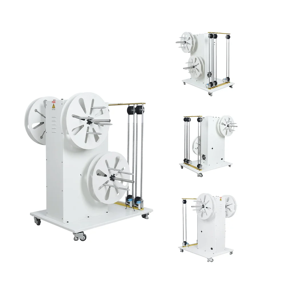 

450W Electric Wire Pay-Off Machine Automatic Cable Rewinding Unwind Equipment 120-300mm Reel Cable Manufacturing Equipment
