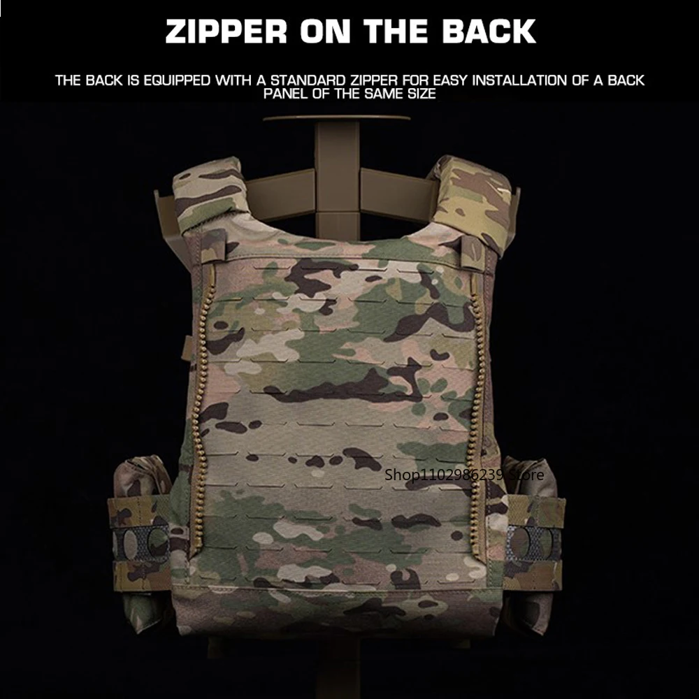 Chaleco táctico FCPC V5 MOLLE con bolsa trasera portaplacas - imagen 5