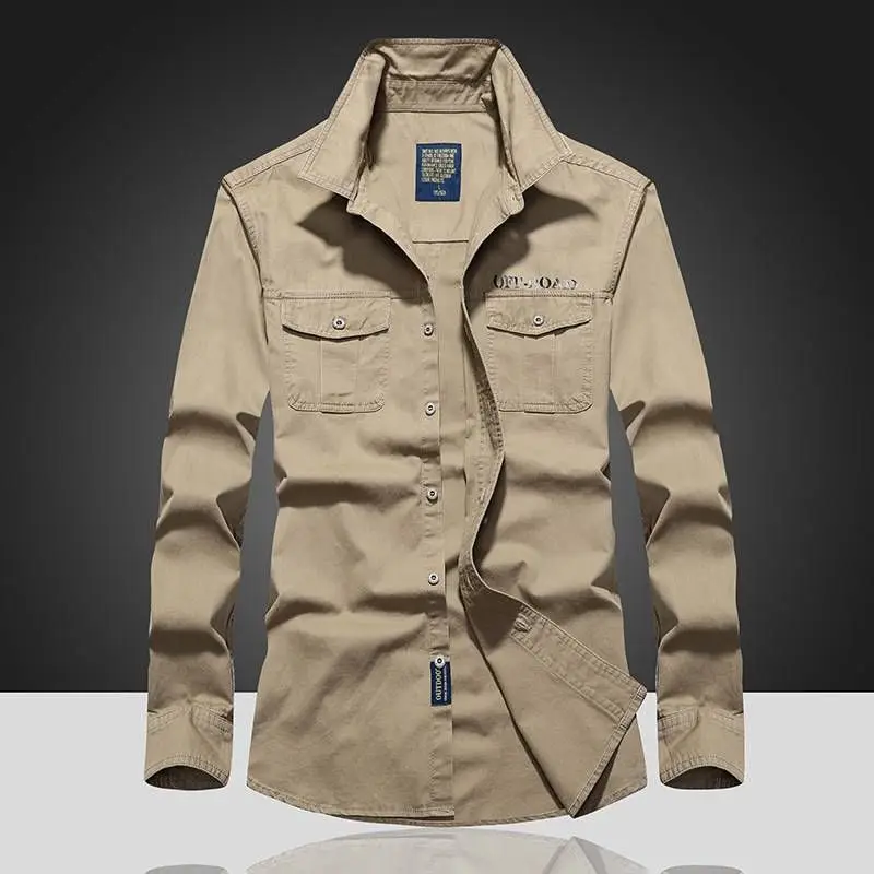 

Autumn Men's Cotton Long Sve irt Large Size Spring PU Leather Fake Two-Piece Loose Fit Triacetate Fiber Non-Sinking Th...