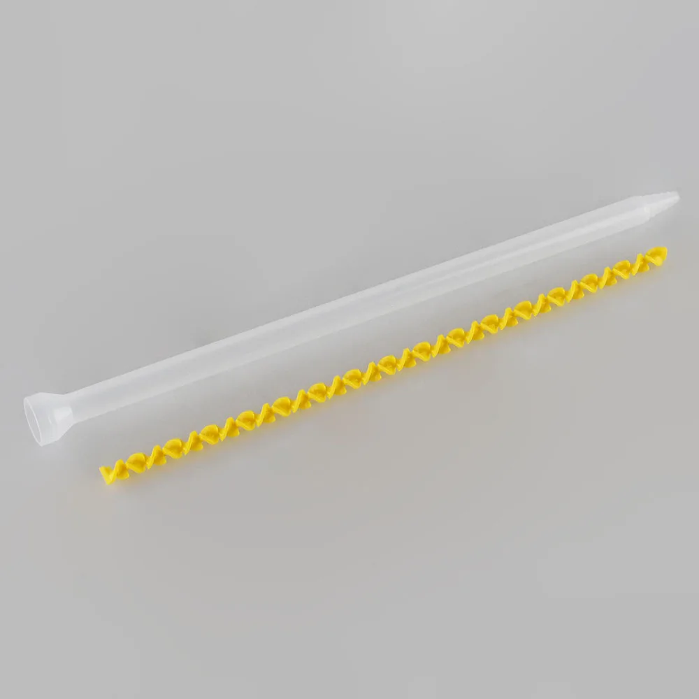 Pack Of 10 Resin Static Mixer MS08-32ผสมหัวฉีดสำหรับ Duo Pack Epoxies Core วัสดุ POM