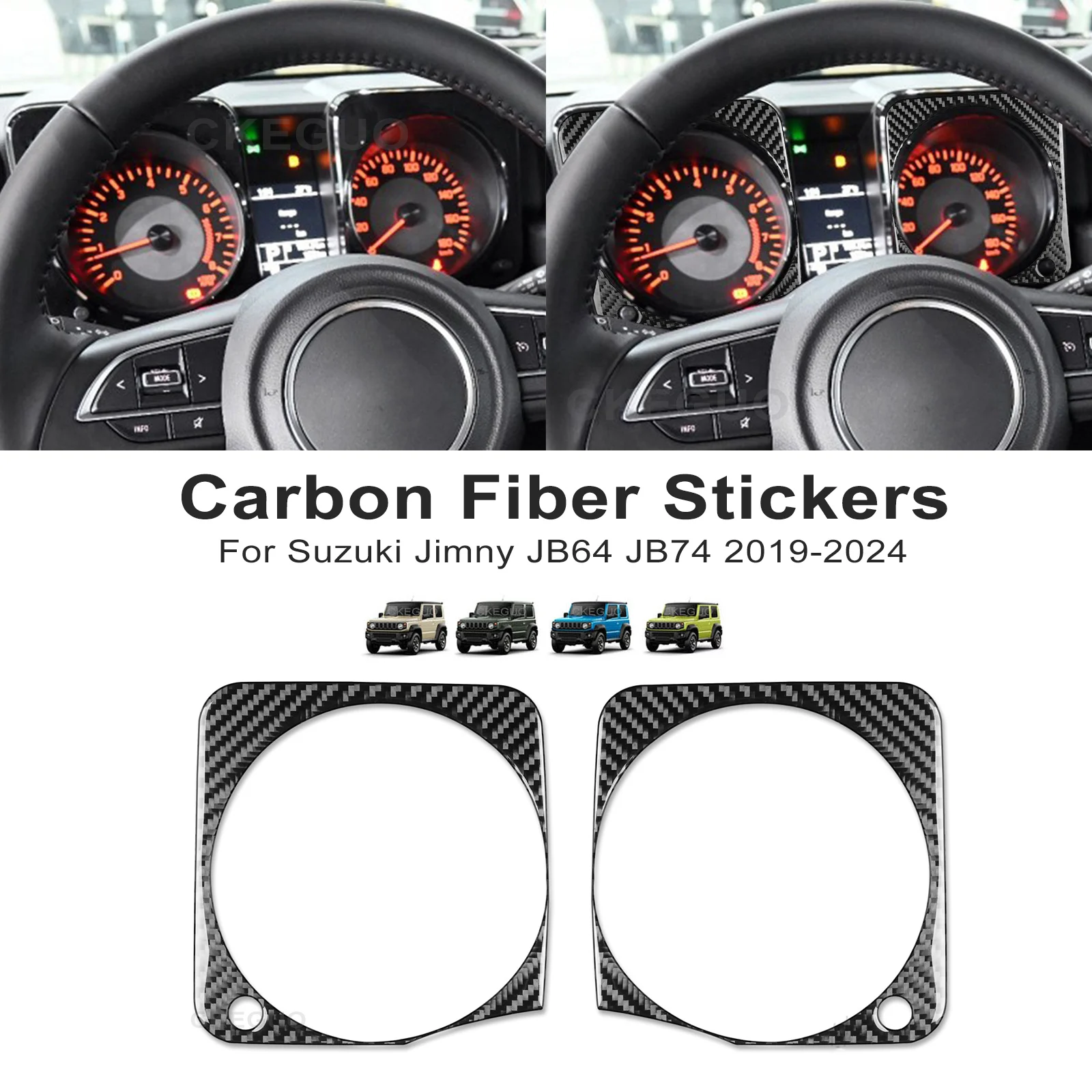 

Dashboard Decoration Cover Stickers For Suzuki Jimny JB64 JB74 2019 2020 2021 2022 2023 2024 Up Car Interior Accessories