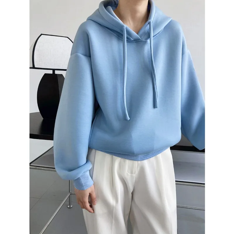 

Hoodie Autumn Clothes Women Casual Pullover Unisex Korean Solid Hoodies 2023 Harajuku Women Long Sleeve Tops Streetwear