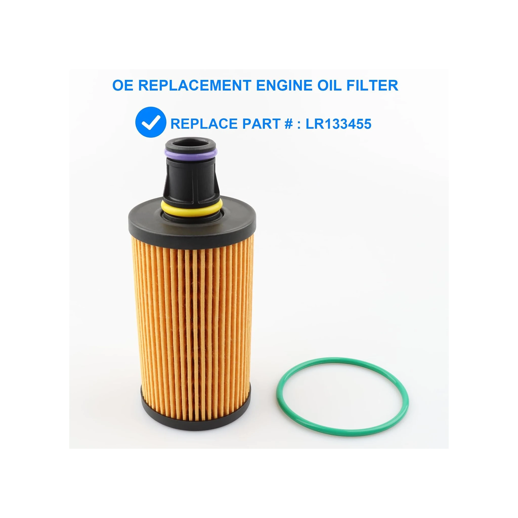 (10-pack) LR133455 Oil Filter with O-Ring Compatible with Jaguar 3.0L Petrol Diesel Land Rover Defender 90 110 130 Discovery
