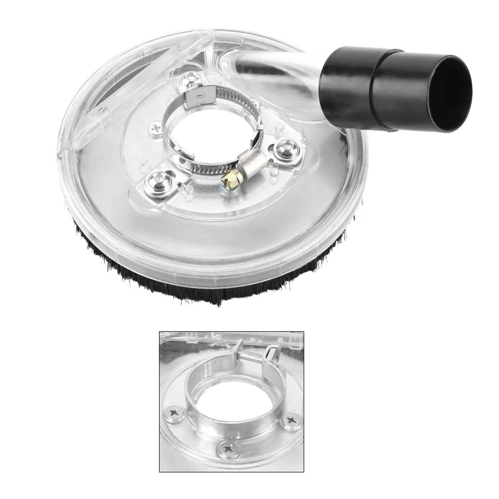 Dust Shroud Grinders Grinding Dust Shroud 80-125mm Clear Vacuum Dust Shroud Dry Grinding Cover for Angle Grinders Hand Grinder