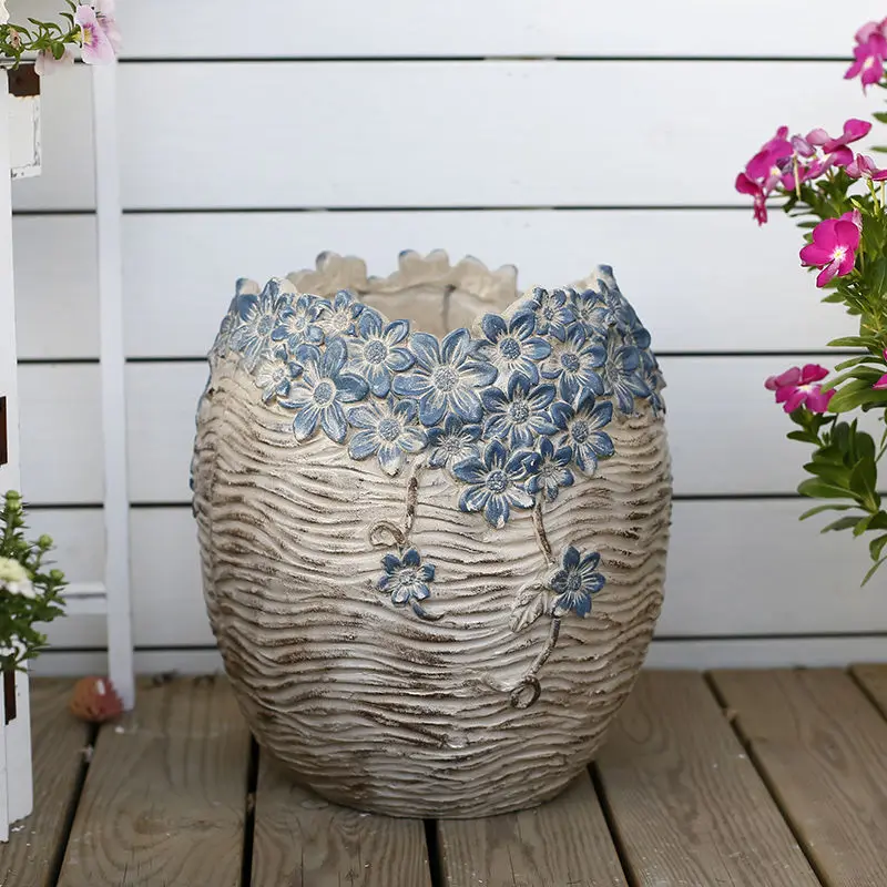 Boutique Vase Courtyard Extra Large Pot Exquisite High Grade Outdoor Creative Balcony Garden New Decorative Home Decor